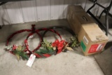 6' pre lit Christmas tree with 3 wreaths