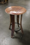 Oak wood staved bar table - 36