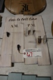 How to tell time AM - PM key & wine glass rack
