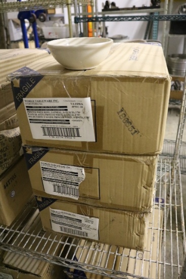 Times 3 cases - 108 - 6" white soup bowls