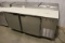 Beverage Air PT67 portable raised rail pizza prep table with 2 lids & 2 doo