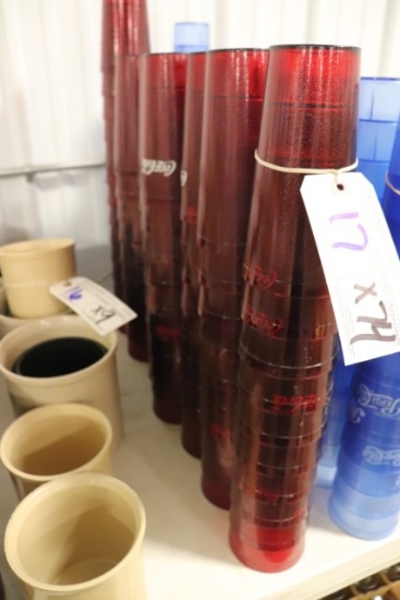 Times 74 - Carlisle 24oz red plastic cups