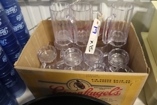 Times 15 - G.E.T. 12oz plastic beer mugs