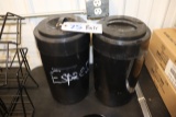Pair to go - Black acrylic expresso containers