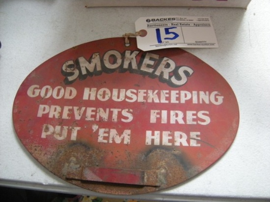 Metal Vintage Smokers Sign