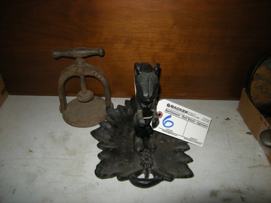 All to go  Iron Nut Cracker and Vintage Press