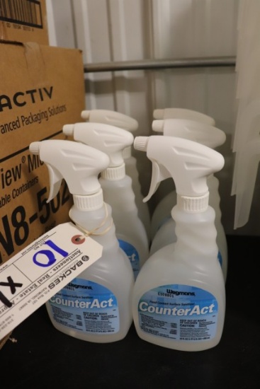 Times 6 - Bottles of Counter Act sanitizer