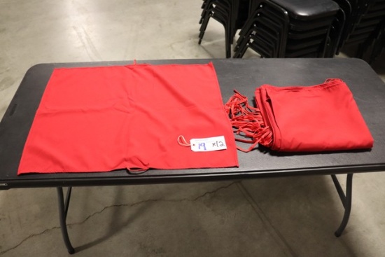 Times 12 - New red poly aprons