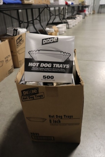 Case of 12 boxes - hot dog trays