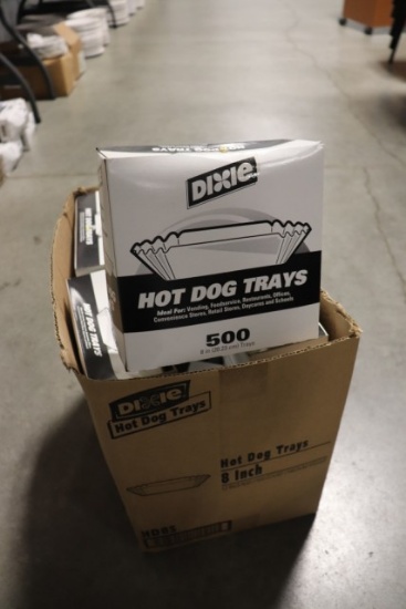 Case of 12 boxes - hot dog trays