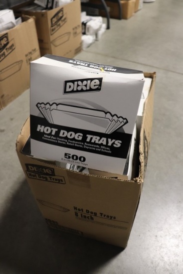 Case of 12 boxes - hot dog trays