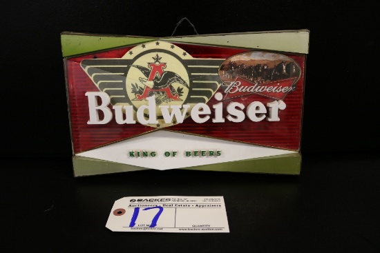 8" x 12" Budweiser King of Beers metal wall sign