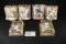 Set of 6 - McFarlane MLB Series 5 - Sanberg/Eckersley/Schmidt/Cobb/Aaron/Ma