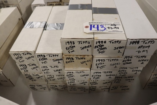 All to go - 23) Topps 1993, 1994 - boxes of baseball trading cards - some b