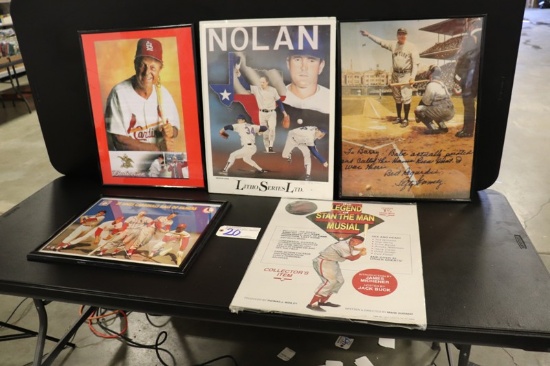 All to go - 5 baseball themed prints Cards - Yankees - Nolan's