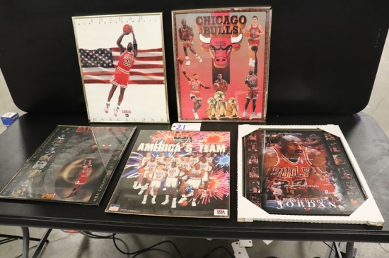 All to go - 5 Michael Jordan prints - 1 is The Dream Team