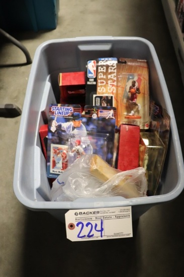 Tote to go - Misc. Starting Lineup Figures & Hallmark ornaments