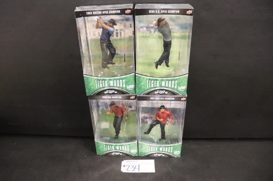 All to go - Set of 4 Upper Deck Pro Shots - Tiger Woods action figures - 20