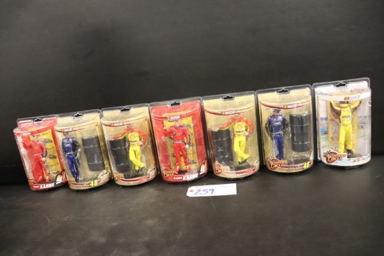 All to go - 7 Winner's Circle Nascar action figures - 2 Johnson - Kyle Busc