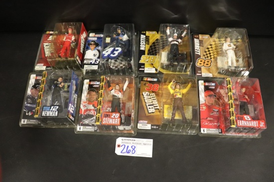 All to go - 8 McFarlane Nascar action figures - Sadler - Allison - Stewart