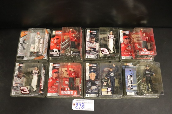 All to go - 8 McFarlane Nascar action figures - 3 Dale JR - 2 Earnhardt - S
