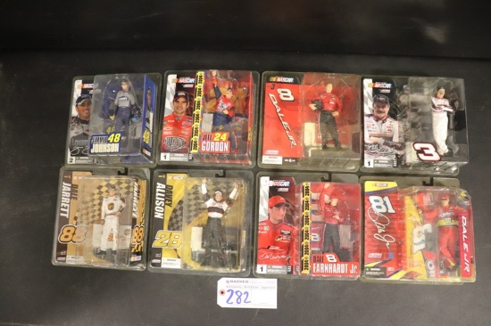 All to go - 8 McFarlane Nascar action figures - Johnson - Allison - 3 Dale
