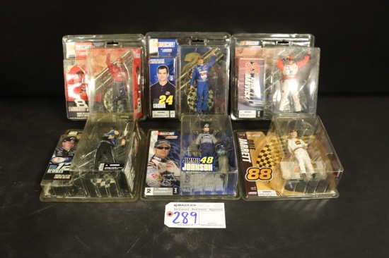 All to go - 6 McFarlane Nascar action figures - Johnson - Gordan - Newman -