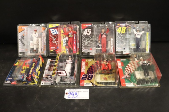 All to go - 8 McFarlane Nascar action figures - Gordan - Dale JR - Stewart