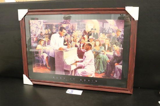 27" x 40" Play it Again by George Bungarda new wood framed print