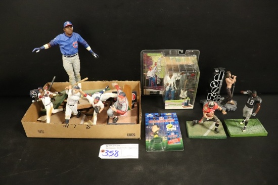 All to go - 2 box flats of opened sports action figures