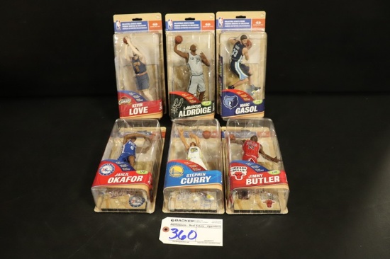Set of 6 - McFarlane NAB - Aldridge/Gasol/Curry/Love/Butler/Okafor