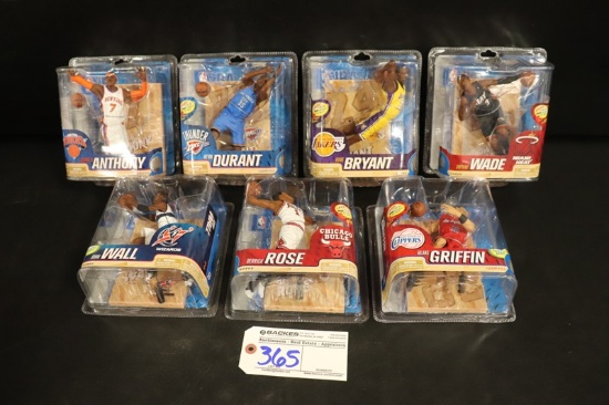Set of 7 - McFarlane NBA Series 20 - Wade/Bryant/Wall/Griffin/Durant/Anthon
