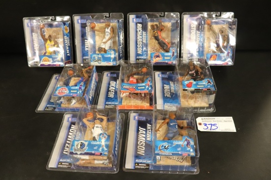 Set of 9 - McFarlane NBA Series 9 - Richardson/Hill/Hamilton/Okafor/Bryant/