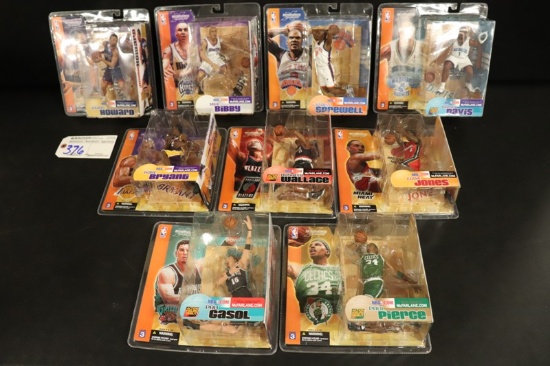 Set of 9 - McFarlane NBA Series 3 - Bibby/Bryant/Davis/Howard/Gasol/Jones/W