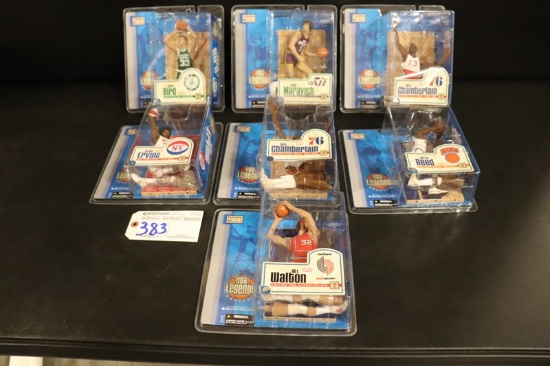 Set of 6 - McFarlane NBA Legends - Walton/Erving/Chamberlain/Bird/Reed/Mara