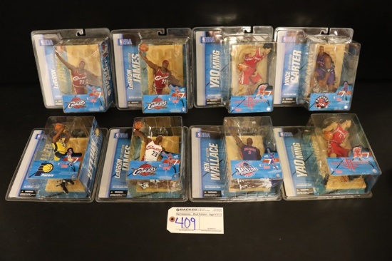 All to go - 8 McFarlane NBA Series 7 - 3 James/2 Ming/Miller/Wallace/Carter