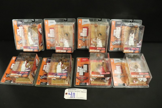 All to go - 8 McFarlane NBA series 5 - 4 James/ 3 Ming/Abdur-Rahim