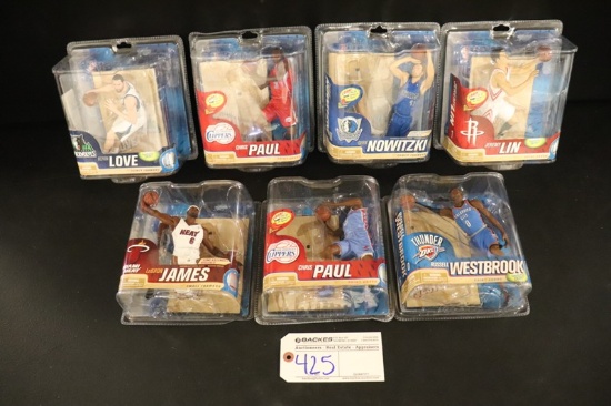 Set of 6 - McFarlane NBA Series 21 - Lin/2 Paul/Westbrook/James/Love/Nowitz