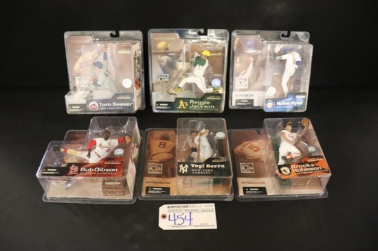 Set of 6 - McFarlane MLB Series 1 - Cooperstown Collection - Robinson/Berra
