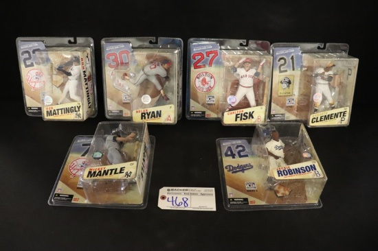 Set of 6 - McFarlane MLB Series 3 Cooperstown Collection - Robinson/Mantle/