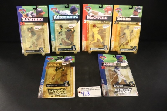 Set of 6 - McFarlane Series 1 Big League Challenge - Bonds/McGwire/Rodrigue