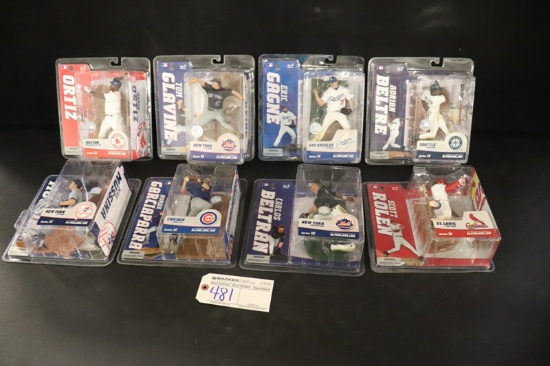 Set of 8 - McFarlane MLB Series 12 - Garciaparra/Glavine/Ortiz/Gagne/Beltre