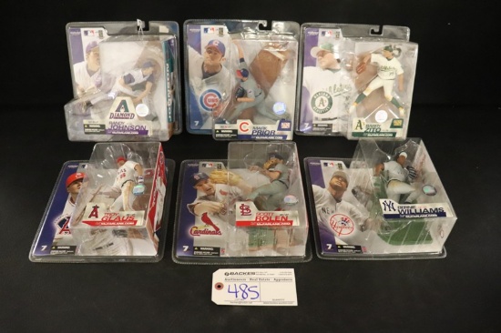 Set of 6 - McFarlane MLB Series 7 - Williams/Johnson/Rolen/Zito/Prior/Glaus