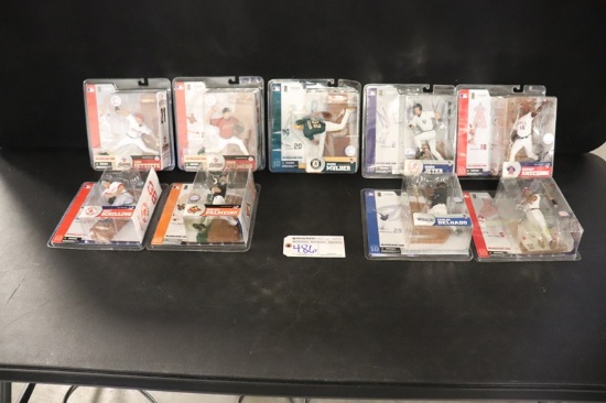 Set of 9 - McFarlane MLB Series 10 - Clemens/Jeter/Schilling/Mulder/Anderso