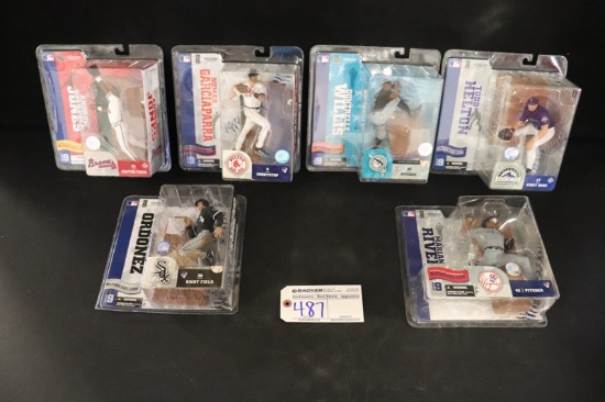 Set of 6 - McFarlane MLB Series 9 - Rivera/Willis/Helton/Garciaparra/Ordone