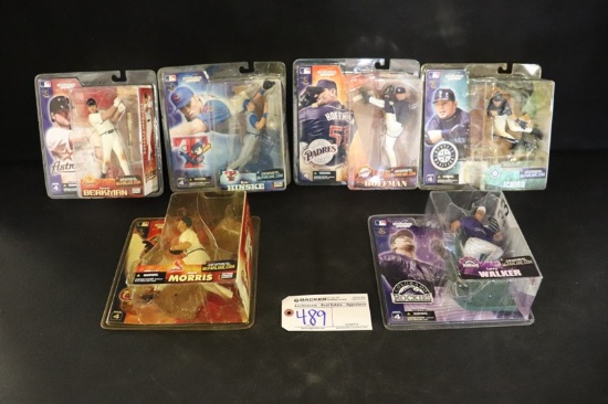 Set of 6 - McFarlane MLB Series 4 - Berkman/Hinske/Hoffman/Ichiro/Morris/Wa
