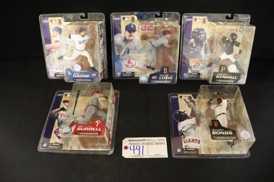 Set of 8 + 2 - McFarlane MLB Series 5 - Kendall/Burrell/Hunter/Bonds/Gagne/