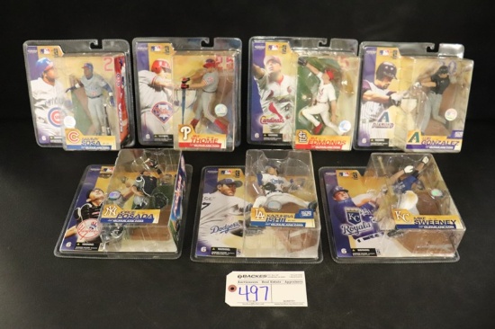 Set of 7 - McFarlane MLB Series 6 - Gonzalez/Sweeney/Posada/Sosa/Ishii/Thom