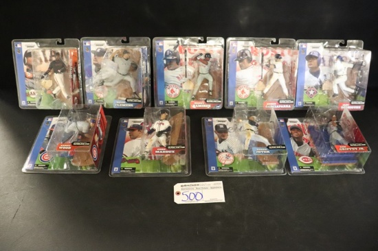 Set of 9 - McFarlane MLB Series 2 - Ramirez/Clemens/Garciaparra/Bonds/Rodri
