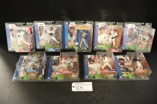 Set of 9 - McFarlane MLB Series 2 - Ramirez/Clemens/Garciaparra/Bonds/Rodri